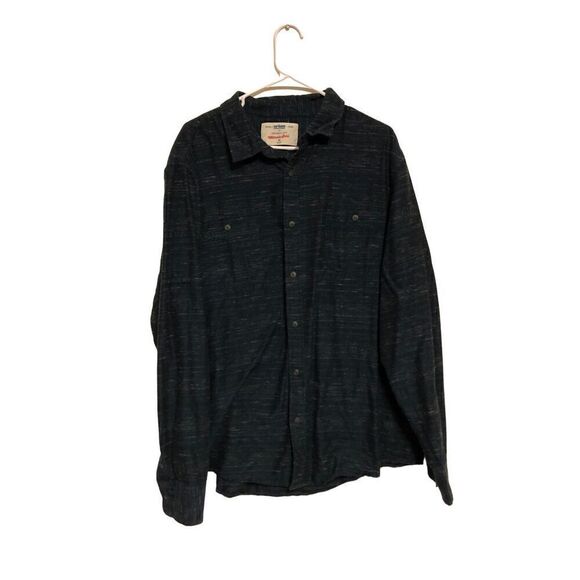 Urban Pipeline Size XXL (2XL) Navy and Cream Long Sleeve Button Down - Picture 1 of 4